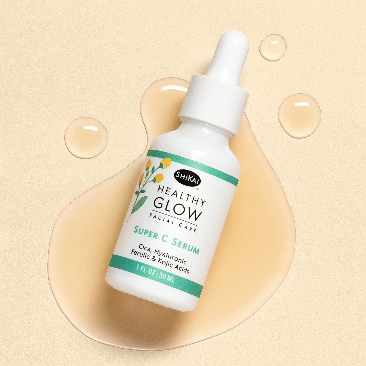 ShiKai Healthy Glow Super C Serum – Vitamin C, E & Hyaluronic Acid (1 oz)
