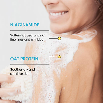 ShiKai Very Clean Body Wash Island Coconut – Hydrating Gel Cleanser for Dry Skin | Niacinamide, Oat Protein, Vitamins C & E
