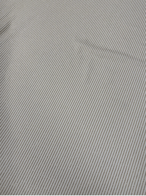 Shimmer Ottoman in Soft Gold Striped Stretch Fabric