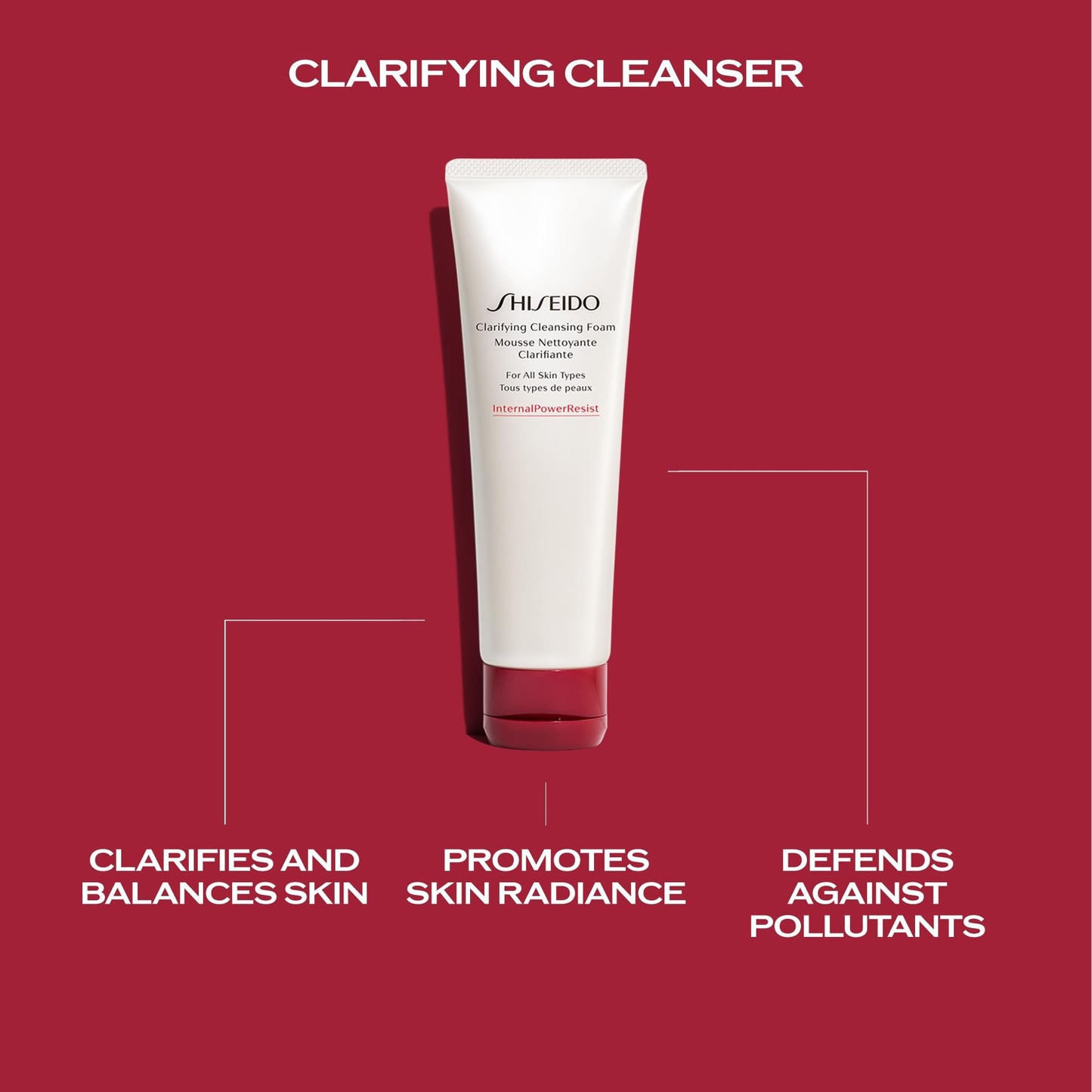 Shiseido Wrinkle Smoothing Ritual Set — Benefiance Day Cream SPF23 50ml + Cleansing Foam 50ml + Eudermine Essence 30ml + Night Cream 15ml | $133 Value