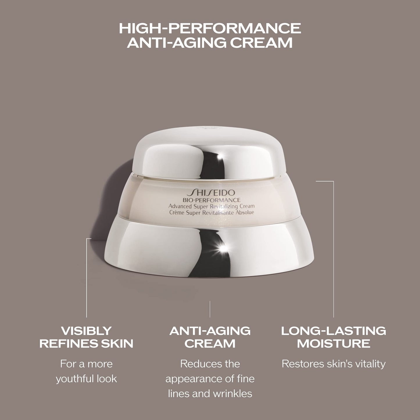 Shiseido Bio-Performance Advanced Super Revitalizing Cream – 75ml | Anti-Aging Moisturizer for Hydration & Fine Lines