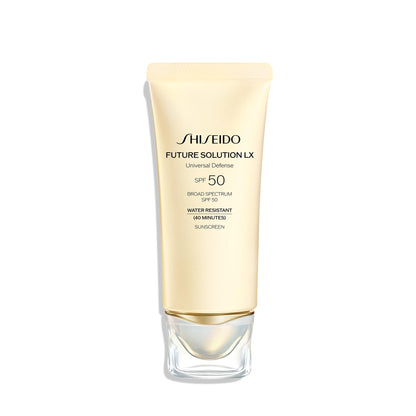 Shiseido Future Solution LX Universal Defense SPF 50 – Anti-Aging Hydrating Face Sunscreen Cream (50 mL)