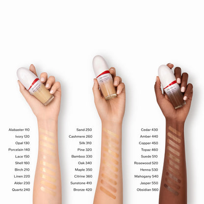 Shiseido RevitalEssence Skin Glow Foundation SPF 30 (310 Silk) – Buildable Medium Coverage, 24-Hour Hydration, 12-Hour Wear