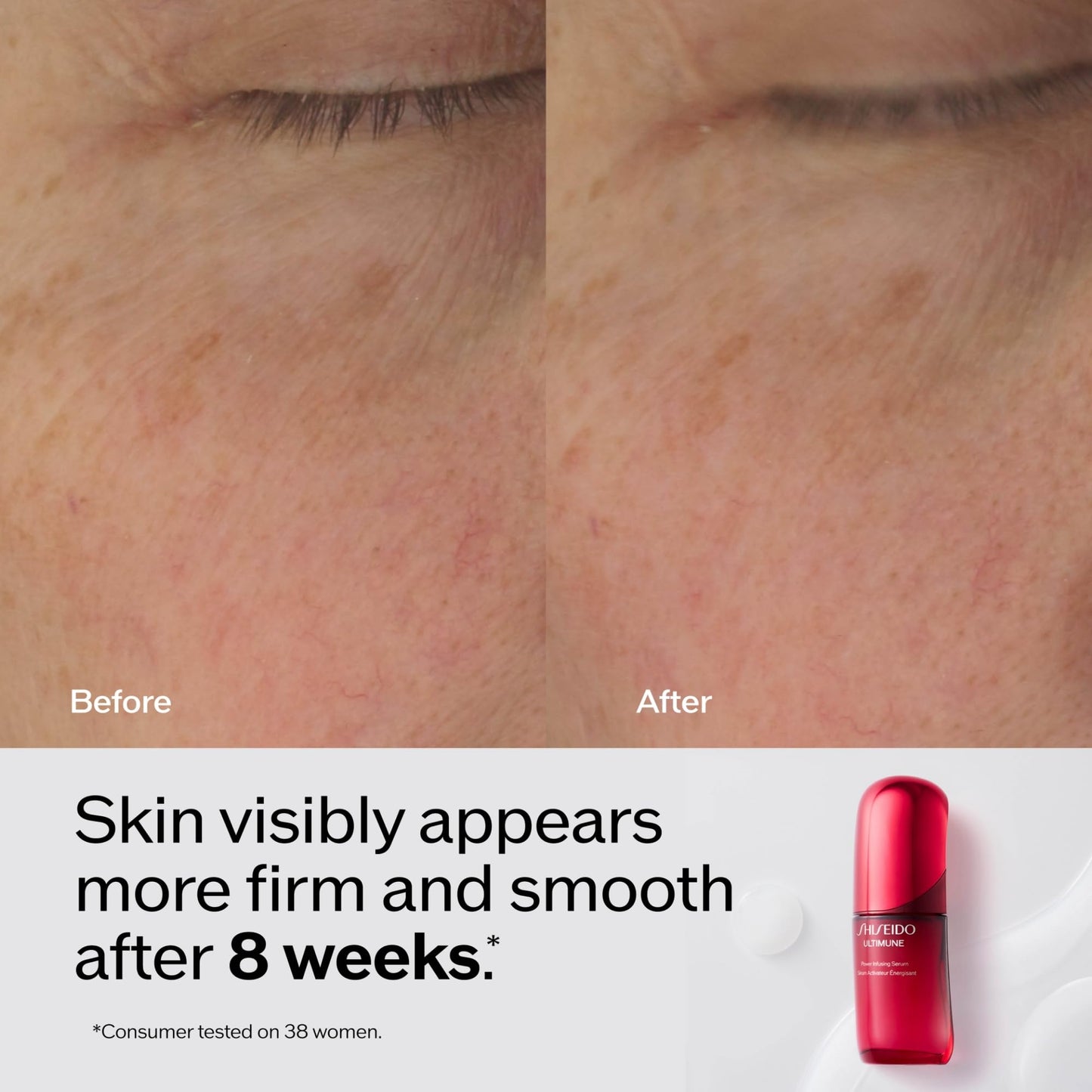 Shiseido Ultimune Power Infusing Serum – 1.6 oz | Lightweight Radiance & Visible Aging Support