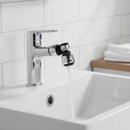 360° Rotatable Faucet Extender with 2 Spray Modes Water Saving Kitchen Tap Bubbler