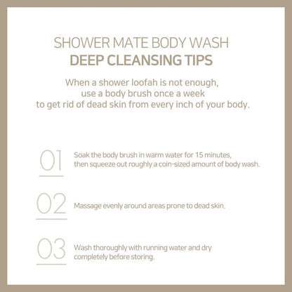 SHOWERMATE Natural Body Wash 42.3 oz – Clean Cotton & 4 Other Scents