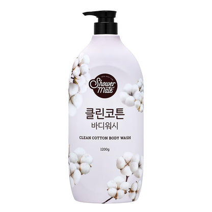 SHOWERMATE Natural Body Wash 42.3 oz – Clean Cotton & 4 Other Scents