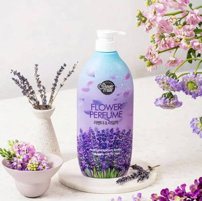 SHOWERMATE Flower Perfume Body Wash – Lavender & Lilac 1.2L
