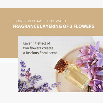 SHOWERMATE Flower Perfume Body Wash – Lavender & Lilac 1.2L