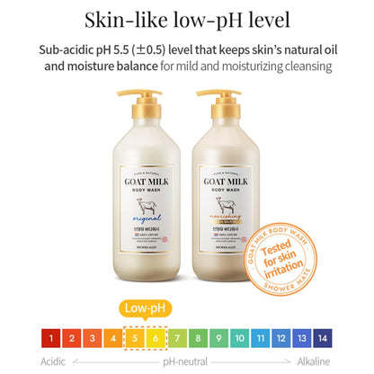 SHOWERMATE Goat Milk Body Wash Original – 27 fl oz / 800 ml