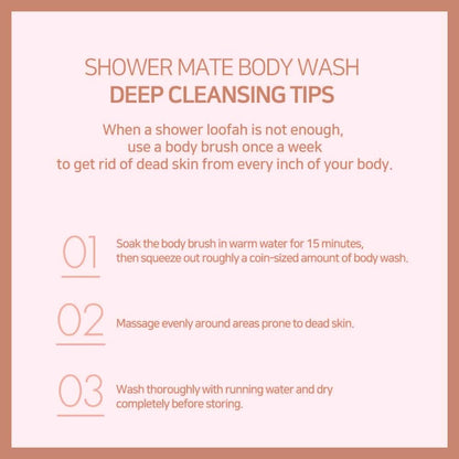 SHOWERMATE Natural Body Wash – 40.57 oz / 1.2 L (Rhubarb)