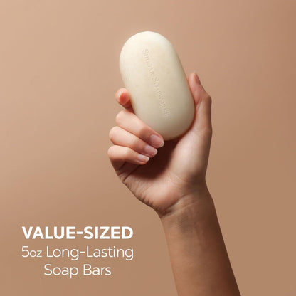 Shugar Soapworks Oatmeal & Coconut Beauty Bar 8-Pack | Plant-Based, Sulfate & Paraben Free