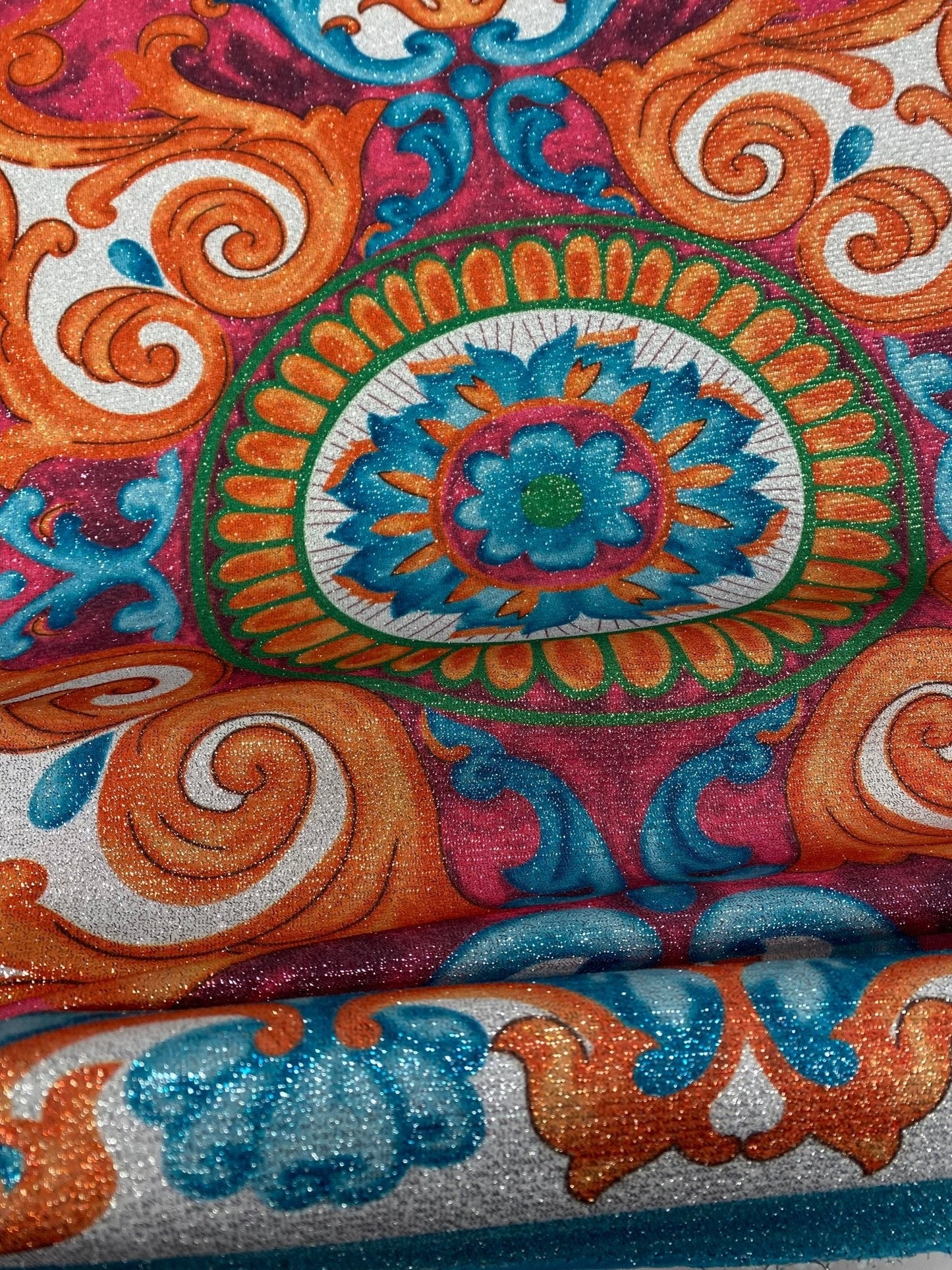 Sicilian Caretto Pattern Fabric by Metre