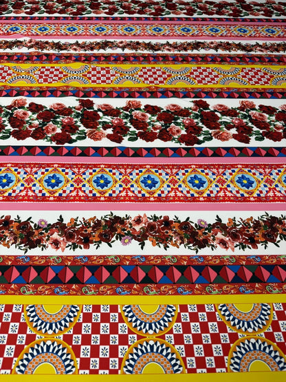 Sicilian Floral Fabric Sold by Metre