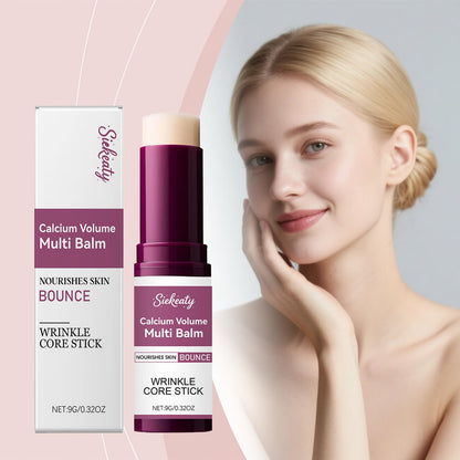 Siekeaty Calcium Volume Multi Balm 9g – Collagen Moisturizing Stick for Face, Eyes & Neck