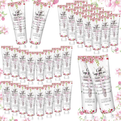 Siifert 24-Piece Christian Body Lotion Gift Set for Women | Bible Verse, Travel Size