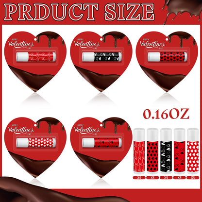 Siifert 25 Pcs Valentine Lip Balms – Heart-Shaped Gift Set for Galentine’s Day