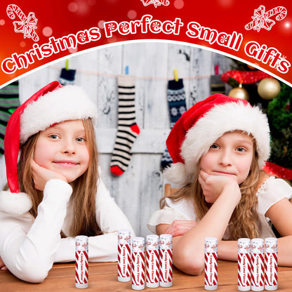 Siifert 10 Pack Christmas Lip Balms – Peppermint Candy Scent Bulk Gift Set