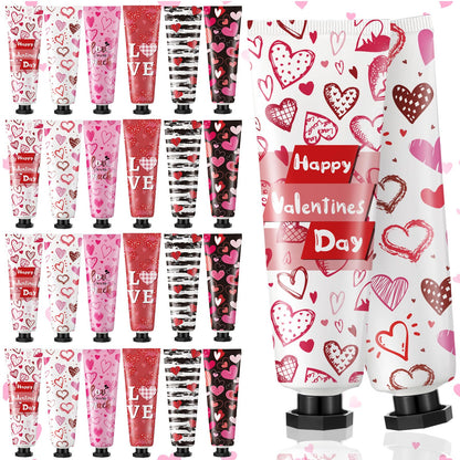 Siifert 24-Pcs Valentine Hand Cream Gift Set – 30ml Travel-Size Moisturizers