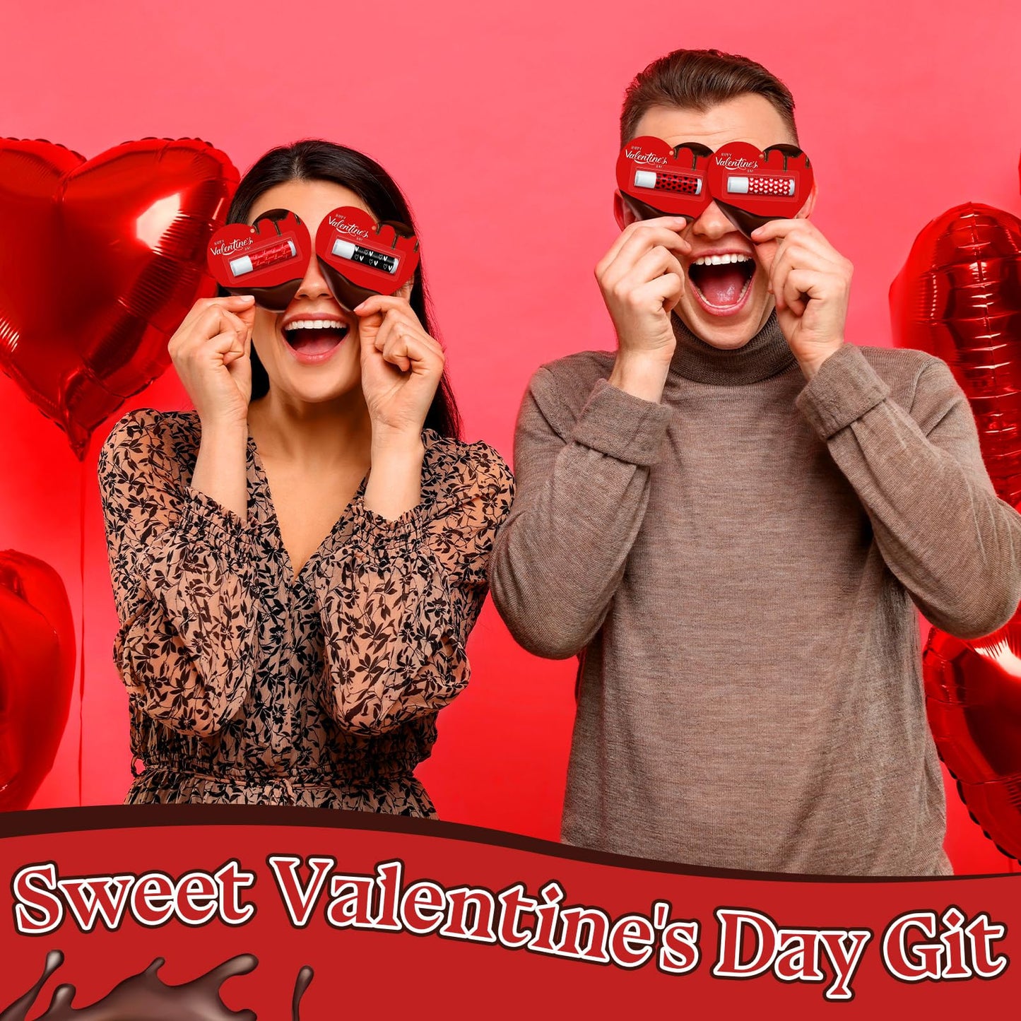 Siifert 25 Pcs Valentine Lip Balms – Heart-Shaped Gift Set for Galentine’s Day