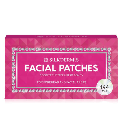SILKDERMIS Facial Wrinkle Patches – Overnight Forehead Wrinkle Treatment, 144 Patches (Red)