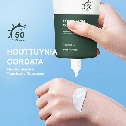 Silky Moisture Sunscreen — Korean SPF 50+ PA++++ Clear Filter Sun Essence, No White Cast