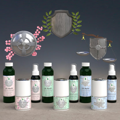 Silver Shield Deodorant - Sensitive Skin Formula (2X Refill) | Silver Botanicals