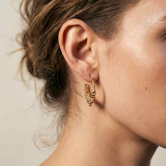 Silver Nyx Hoops