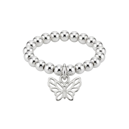 Silver Butterfly Ring