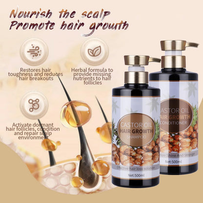 Silvercell Castor Oil Shampoo for Hair Growth – Strengthen Roots & Nourish Dry Hair (16.91 fl oz)