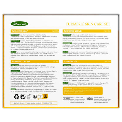 Silvercell Turmeric Skin Care Set – Complete Facial Kit for Hydration & Glow