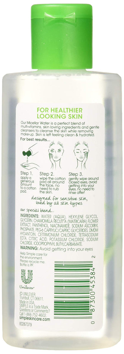 Simple Micellar Cleansing Water – Gentle 3-Pack, 6.7 oz