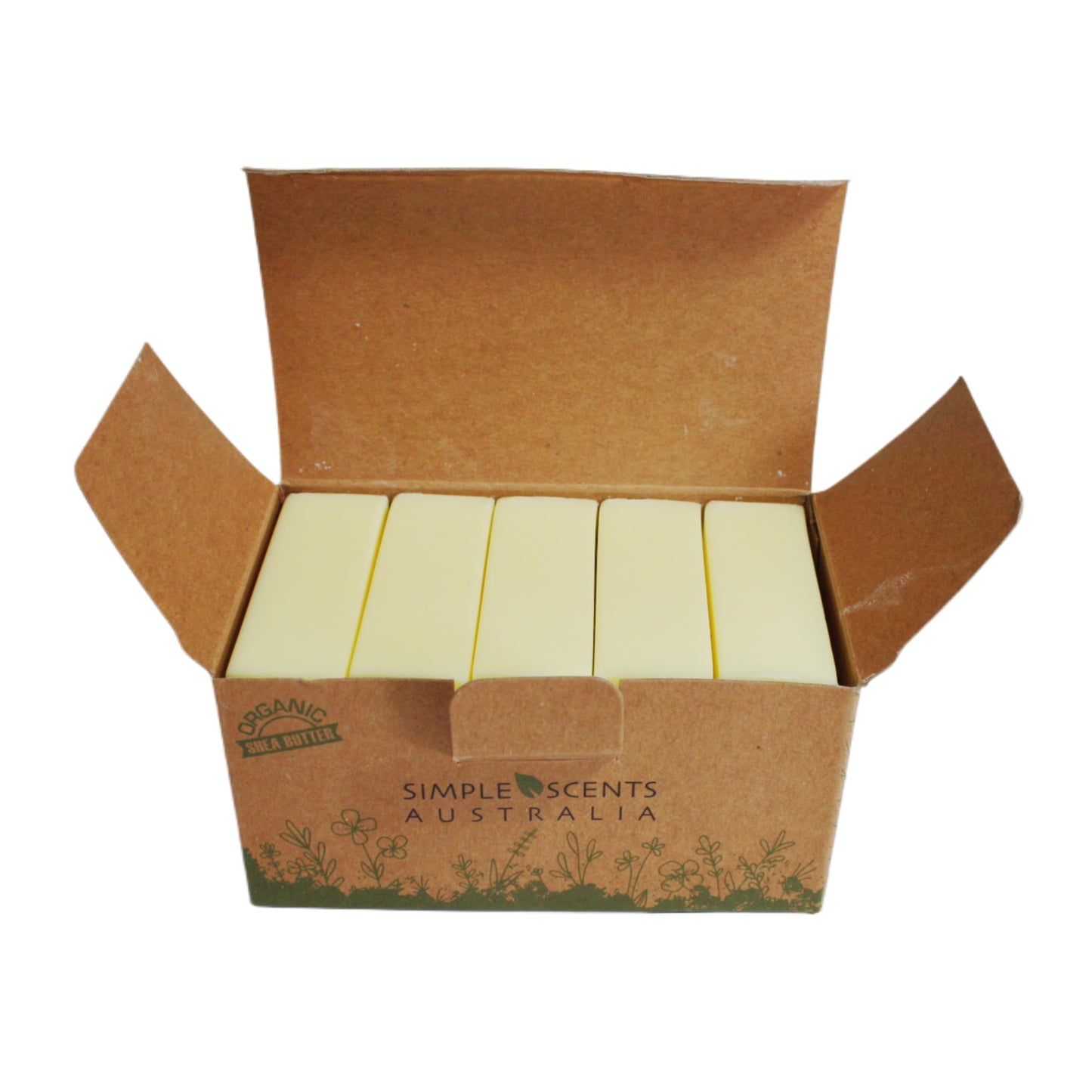 Simple Scents Australia Honeysuckle Soap Bars — French Triple Milled, Shea Butter, 5 x 3.5oz