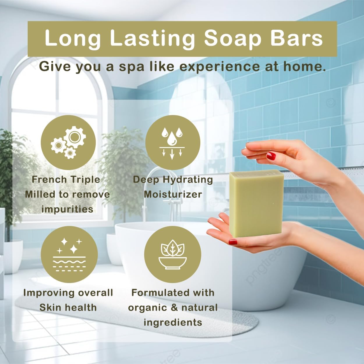 Simple Scents Australia – Assorted 6-Piece Natural Soap Bars | French Triple-Milled with Shea Butter