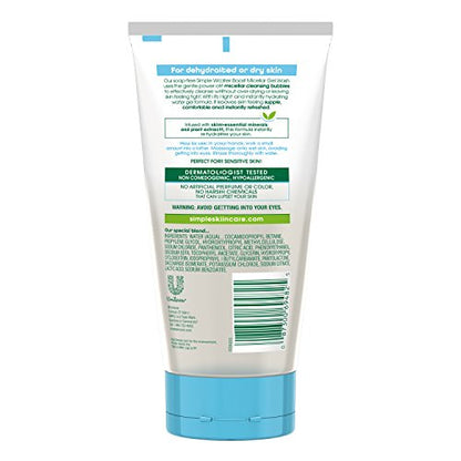 Simple Water Boost Micellar Facial Gel Wash for Sensitive Skin – 5 oz (Pack of 3)