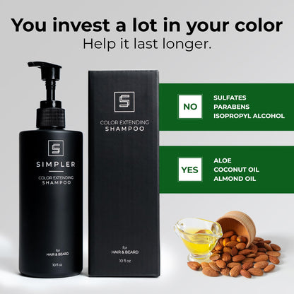 SIMPLER HAIR COLOR Shampoo for Men | Mountain Spice – Dye-Free Color Care