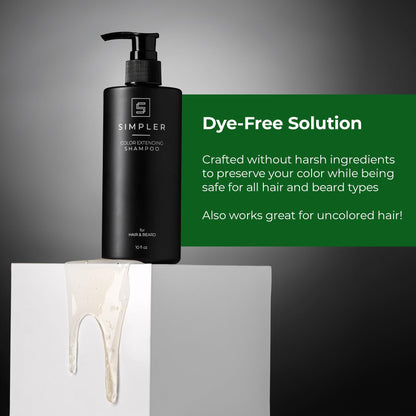 SIMPLER HAIR COLOR Shampoo for Men | Mountain Spice – Dye-Free Color Care
