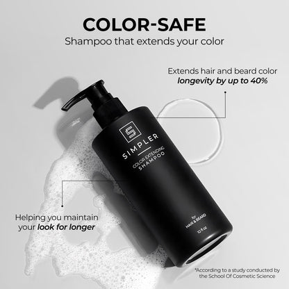 SIMPLER HAIR COLOR Shampoo for Men | Mountain Spice – Dye-Free Color Care