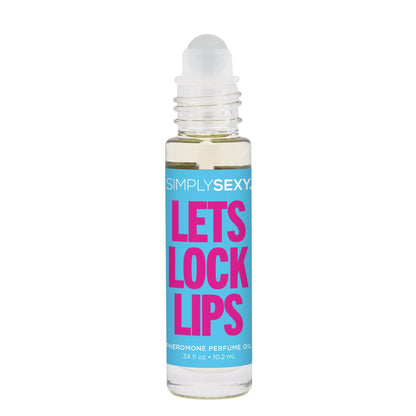SIMPLY SEXY Affirmations Lets Lock Lips Pheromone Perfume Oil – Roll-On for Women, Soft Floral Scent
