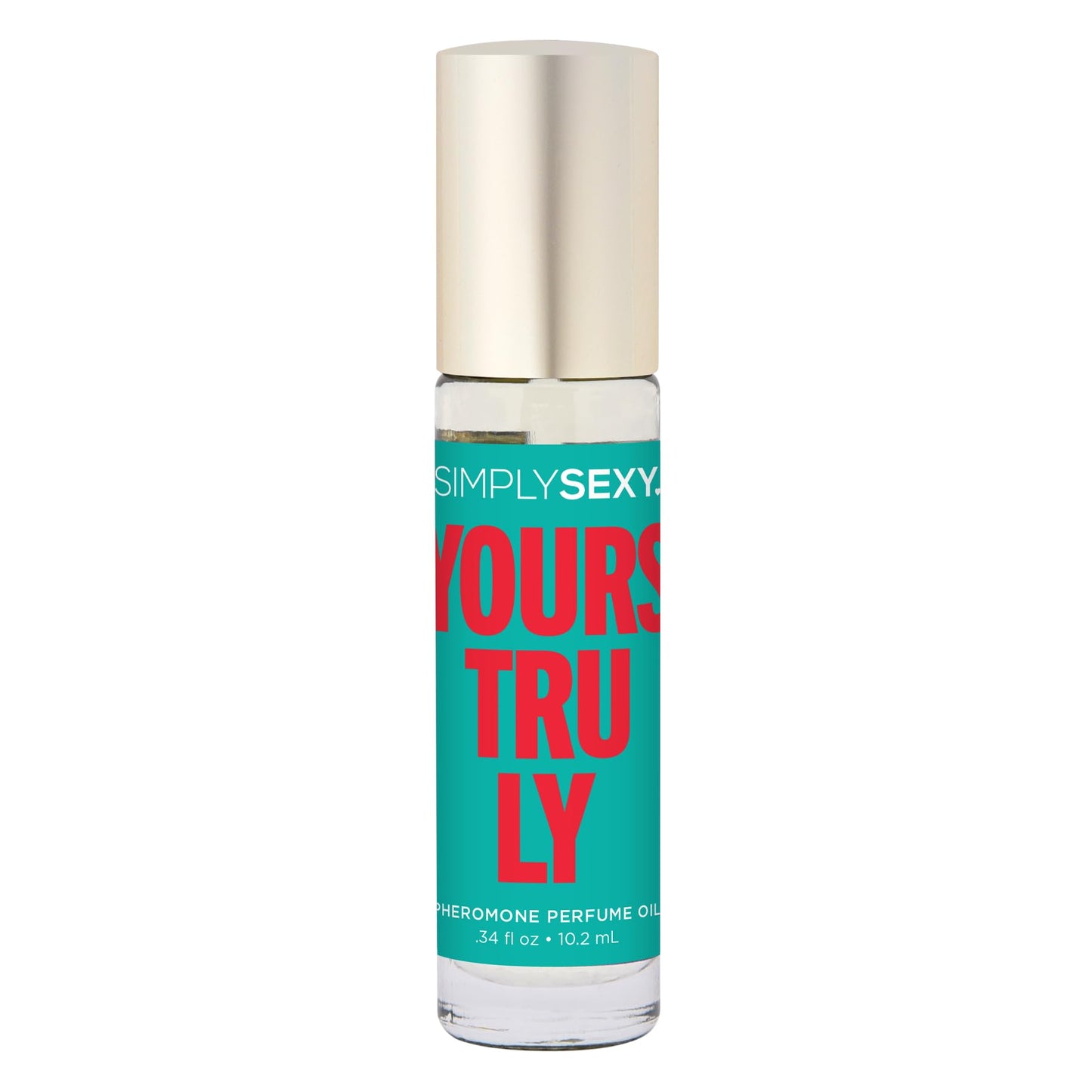 SIMPLY SEXY Yours Truly Pheromone Perfume Oil – Fruity Floral Roll-On for Women, 0.34 fl oz
