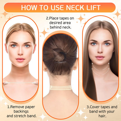 sinBron Neck Tape Lifting Invisible – 30 Patches Instant Neck Lift