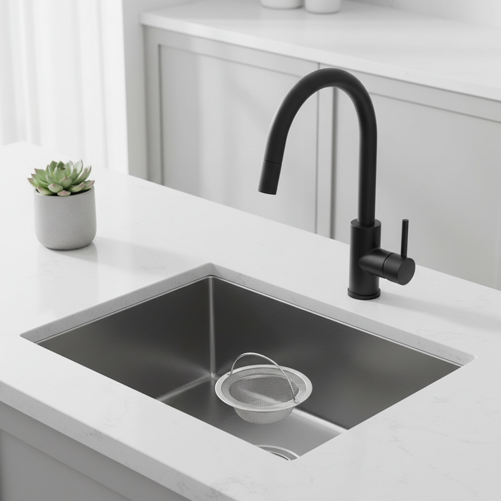 Stainless Steel Kitchen Sink Filter Hair & Food Catcher for Home Use