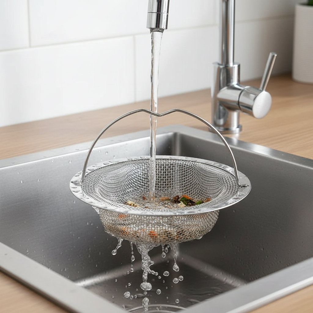 Stainless Steel Kitchen Sink Filter Hair & Food Catcher for Home Use