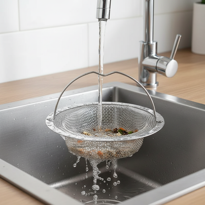 Stainless Steel Kitchen Sink Filter Hair & Food Catcher for Home Use