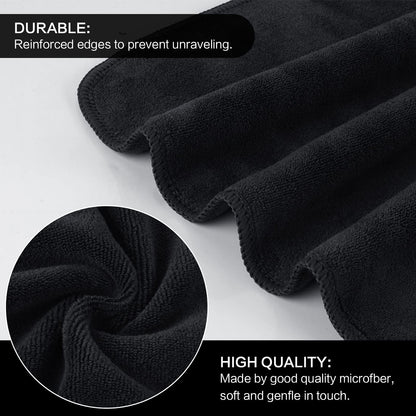 SINLAND Microfiber Facial Cloths – Fast Drying 12x12 Washcloths for Gentle Makeup Removal