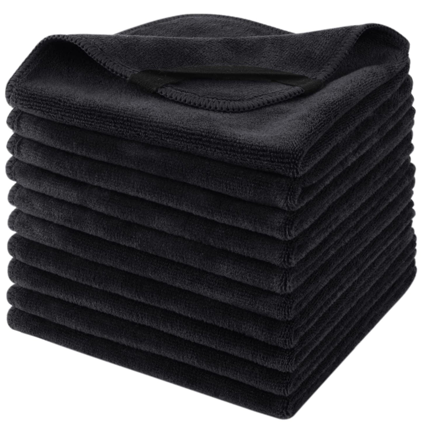 SINLAND Microfiber Facial Cloths – Fast Drying 12x12 Washcloths for Gentle Makeup Removal
