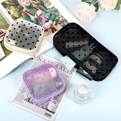 Sinzip 4-Piece Mesh Zipper Pouch Set | See-Through Nylon Travel & Makeup Bags