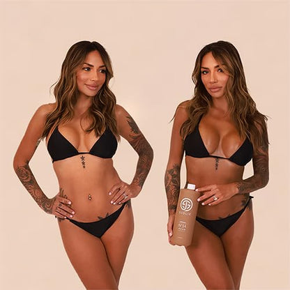 SJOLIE Spray Tan Solution No. 14 – Dark Depth Sunless Tanner, Hydrating 32oz