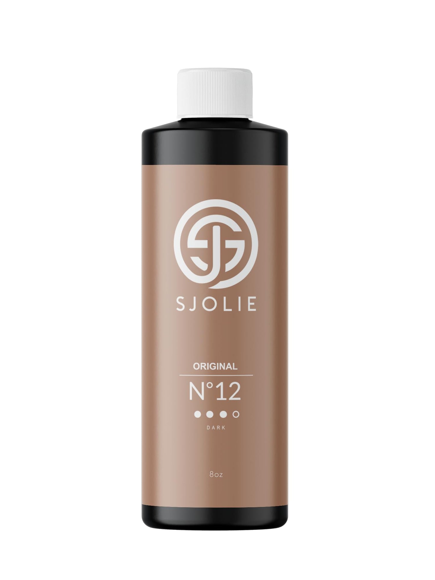 SJOLIE Spray Tan Solution No. 12 – Dark Hydrating Tanning Spray | All-Natural Sunless Tanner 8oz