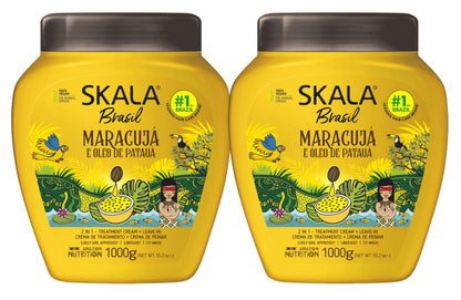 SKALA Maracuja Passion Fruit – Vegan, Cruelty-Free Curl Moisturizer (2x1000g)